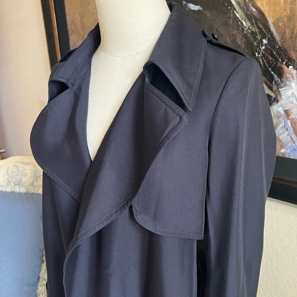 NWT Suistudio Quinn Navy Trench Size 2-6 - Picture 9 of 15